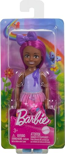 Barbie Royal Chelsea Muñeca con Cabello Rosa y Pañuelo Morado miniatura 5