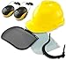 NEIKO 53880A Forestry Helmet for Safety with Shield and Earmuffs, Chainsaw Helmet with Face Shield, Hard Hat Safety Gear Equipment, Protective Face Shield and Mesh Shield for Face Protection