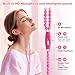 VOFUOE USB C Headphones for iPhone 17/16/15 Wired Earbuds with Microphone & Volume Control, Pearls Beads Bling Diamond Earphones for Women Girls, HiFi Stereo Type C Headset for Galaxy S25/S24-Hot Pink