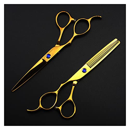 Ciseaux de barbier professionnels gauchers de 6 pouces contre les douleurs de poignet - 2