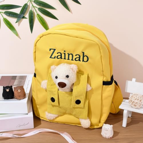 Personalized Backpack Custom Cute Bear Bag With Embroidery Name & Detachable Bear Custom Backpack Gifts for Unisex Christmas Gift Travel Daypacks Bookbag3