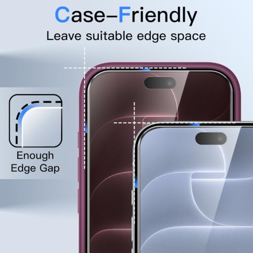 Image of JETech Privacy Screen Protector + Camera Lens Guard for iPhone 18 Pro Max