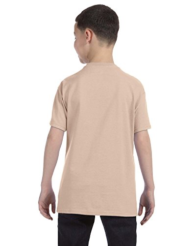 Gildan Boys Heavy Cotton T-Shirt(G500B)-Sand-XL2