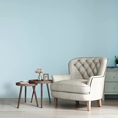 Lavish Home Nesting End Set Of 2 Round Mid-Century Modern Accent Table, Brown #TOP6