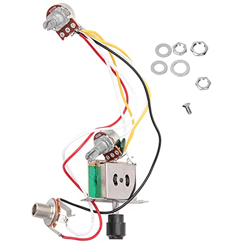 Ensemble de Harnais de câblage Prise de commutateur de Position du potentiomètre 3 Positions 250K 1T1V de Guitare électrique