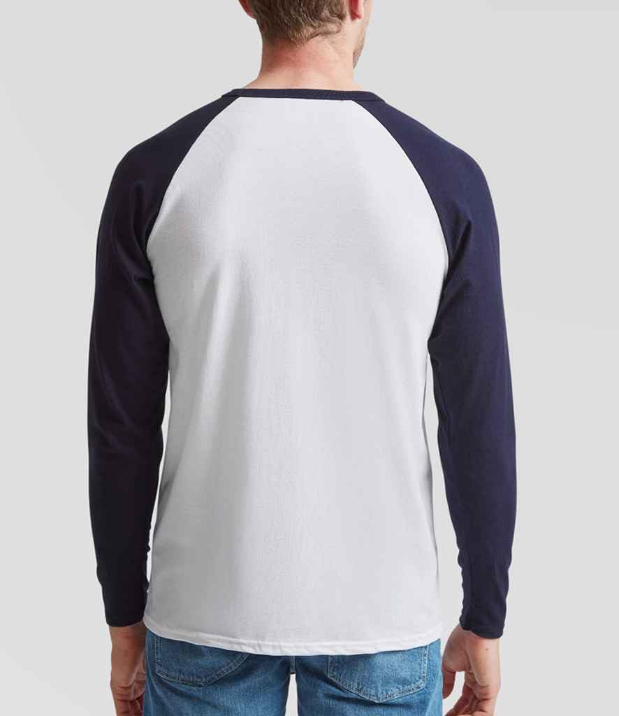 Multipack T-Shirts De Baseball Hommes À Manches Longues Contrastées Col Rond Classique sans Motif - 100% Coton, Poids Économique | Adaptés À Toutes Les Occasions | À La Mode Et Polyvalents