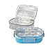 Lille 32oz Stainless Steel Leakproof Bento Lunch Box/Food Container with Insulated Lunch Bag | Adults, Kids | Men, Women (blue)