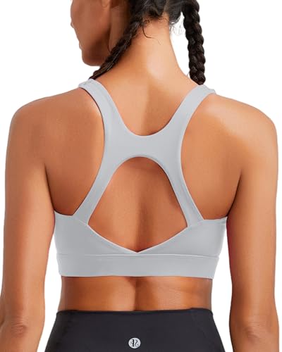 Image of RUNNING GIRL High Impact Sports Bras for Women, High Support Running Strappy Women's Sports Bra with Sewn in Pads