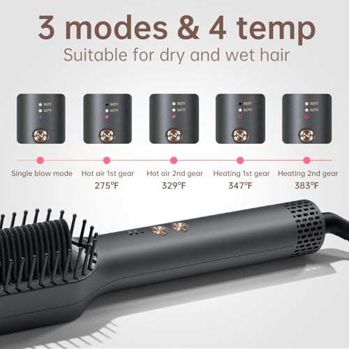 Generic KD381A Hair Straightener Brush For Dry/Wet Hair, Hot Air Straightening Brush thumb #4