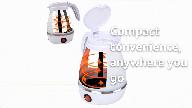 Hervidor Eléctrico Plegable Portátil 600ml 600W Blanco miniatura 7