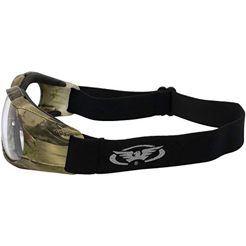 Image of Global Vision Eliminator Dirt Bike Padded Motorcycle Riding Goggles for Men and Women (Black Frame /Smoke Lens)
