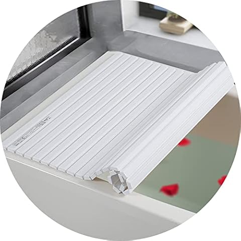 CDDUOLA Folding Bathtub Cover, Bathtub Tray Insulation Bathtub Cover, Polypropylene Resin Board for Place Wash Supplies, Thickness 1.5cm (Color : White, Size : 680mmX778mm) Cover