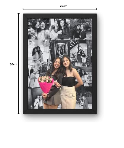 Image of Customized Collage Photo Frame for Wall | Upload 14 Photos | Personalized Photo frame Gift for Birthdays, Anniversaries, Weddings, Couples | (A4 Size) (Design 1)