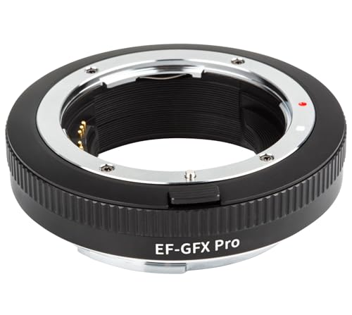 EF-GFX Pro Auto-Focus Lens Adapter Compatible for Canon EF/EF-S Lens to Fuji G-Mount Camera Fuji-Film GFX 100 100S 100SII 50S 50SII 50R