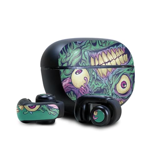 Image of Skin Compatible with Bose Ultra Open Earbuds - Eyes and Teeth - Premium 3M Vinyl Protective Wrap Decal Cover - Easy to Apply | Crafted in The USA by MightySkins