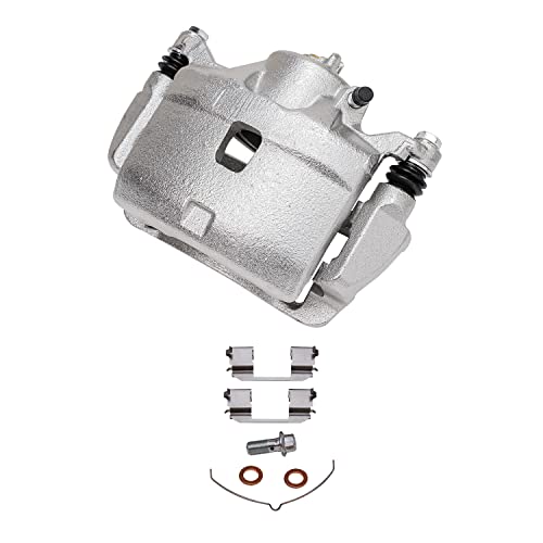 Image of Detroit Axle - Front Brake Kit for 2003-2011 Honda Element 2002-2004 CR-V Disc Brake Caliper w /Bracket Ceramic Brakes Pads w /Hardware Replacement