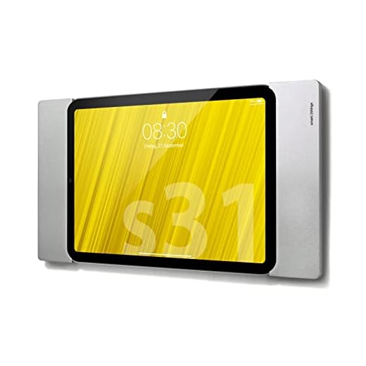 Smart things s31 s sDock Fix mini A8 Silber - Abschließbare Wandhalterung und Ladestation zur dauerhaften Installation für Apple iPad mini 6 (2021)