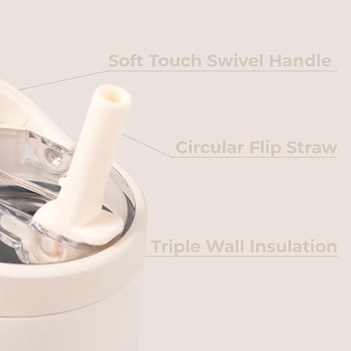 Miniatura 3 de HydroJug Sport - Botella de acero inoxidable con pajilla, aislada al vacío, a prueba de fugas, diseño ergonómico, reutilizable, apta para