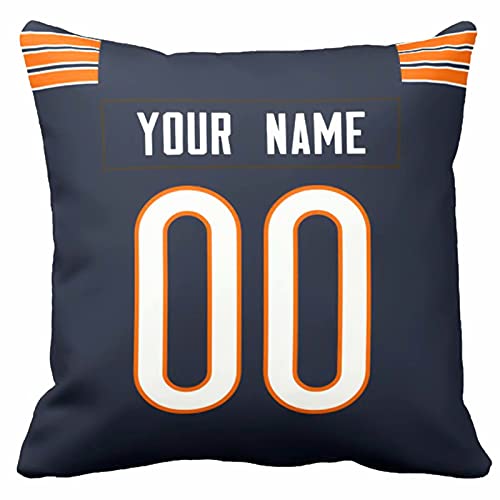 Image of ANTKING Chicago Throw Pillow with Custom Name and Number Personalized Gift for Men Women Boys
