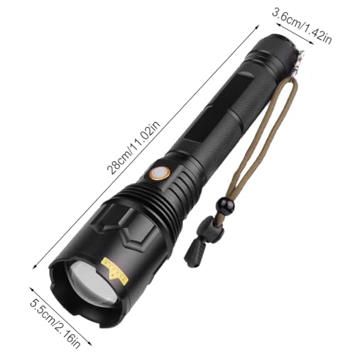 Lampe de poche portable étanche longue distance et torche réglable solide - 5