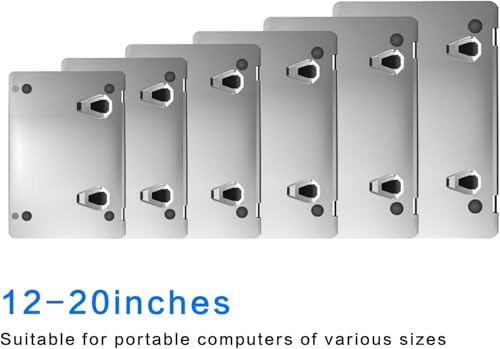 Image of CERLINK 4Pcs Mini Laptop Stand for Desk Holder Computer Portable Foldable Adjustable Notebook Stands, Aluminium Metal MacBook Stand, Compatible with 10-15.6 Inch Laptops, iPad-Silver