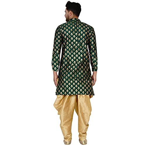 Image of Veera Paridhaan Men's Banarasi Full Sleeve Printed Long Straight Kurta