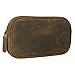 STILORD 'Mike' Vintage Leder Etui Ledermäppchen ideal für Stifte Handy Kosmetik Geld Brille Schlüssel Federmappe Schminktasche Echtleder, Farbe:mittel - braun