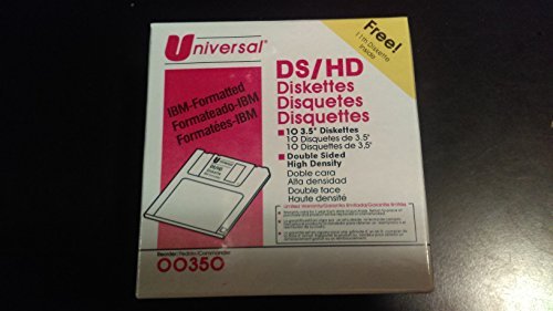 3.5 Diskettes, IBM Format, DS/HD, 11/Box (UNV00350)