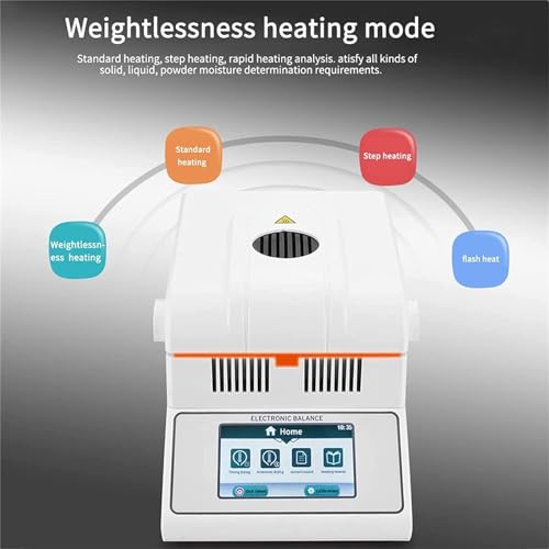 Analizador de humedad halógeno de precisión con control de temperatura para pruebas rápidas de humedad en aplicaciones industriales y de laboratorio