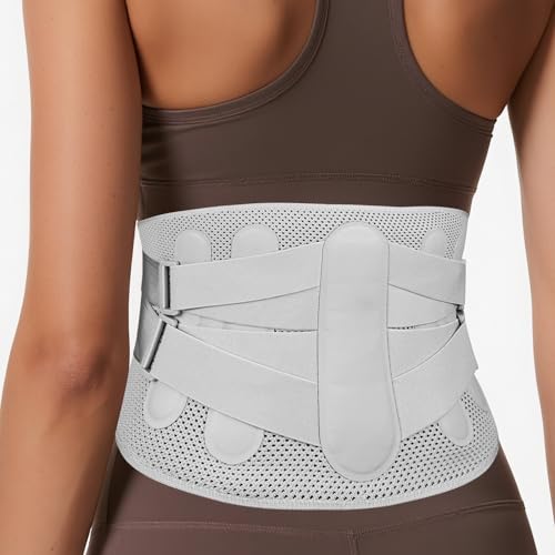 GuKKK Faja Lumbar Para Hombre y Mujer con 5 varillas de soporte, Cinturón Lumbar con Doble Ajuste,Tejido de Malla Ultra Fino, Faja Lumbar para Dolor Espalda, Ciática, Trabajo, Postura (Medium) GuKKK Faja Lumbar Para Hombre y Mujer con 5 varillas de soporte, Cinturón Lumbar con Doble Ajuste,Tejido de Malla Ultra Fino, Faja Lumbar para Dolor Espalda, Ciática, Trabajo, Postura (Medium)