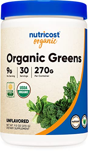 Nutricost-Organic-Greens-Powder-30-Servings-Superfood-Powder-Certified-USDA-Organic