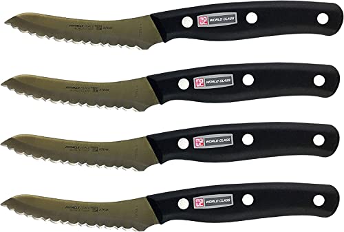 MIRACLE BLADE World Class Series FOUR STEAK KNIVES (4 steak knives)