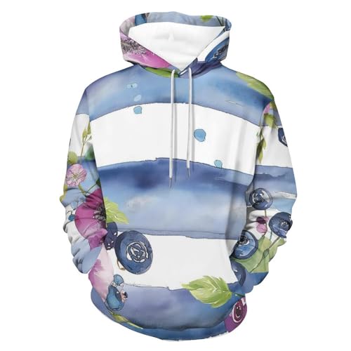 Sweat rayures de myrtilles aquarelle pour exprimer votre créativité unique