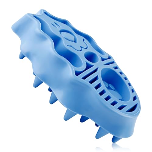 Rubber Pet Grooming Brush Dog Cat Bath Massage Hair Removal Brush