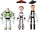 Disney Princess Pixar Toy Story - Figura de acción de 3 unidades, Bright Woody Buzz Lightyear y Jessie, Black Tie Hollywood Stars, juguetes de escala de 7 pulgadas