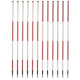 mit Hart-PVC-Überzug und 50 cm Farbteilung rot/weiß oder weiß/rot