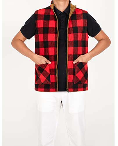 Image of ZENTHACE Men's Full Zip Reversible Work Casual Vest