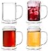 Creano set de 4 verres à bière à double paroi/chope à bière, 500ml