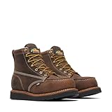 Thorogood Men's American Heritage 6' Moc Toe Wedge Safety Industrial Boot, Brown, 10