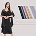 Fttyeiby Shawls and Wraps for Evening Dresses Satin Shawl Wraps for Women Wedding Formal Shawl Black