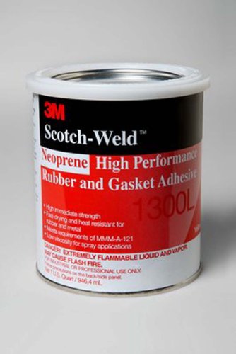Rubber & Gasket Adhesive, 1 Quart Can, 3m, 1300,
