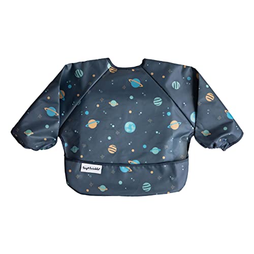 Image of Tiny Twinkle Mess Proof Baby Bib, Full Sleeve Bib Outfit, Waterproof Bib for Toddlers, Machine Washable, Tug Proof Closure……