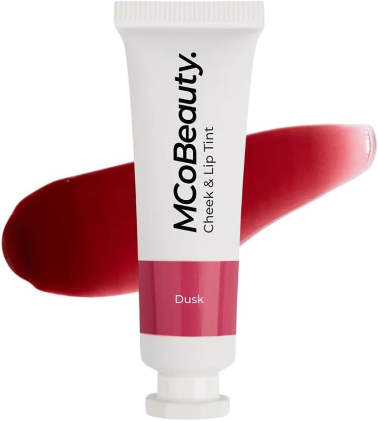 Cheek and Lip Tint Blendable Quick Drying Natural Flush of Colour for Face & Lips Subtle Lip Stain Dusk, 0.34 oz / 10 ml, 10 ml (Pack of 1)