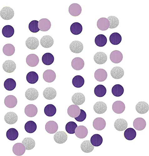Purple Bridal Shower Decorations Bachelorette Party Decorations Purple Silver White Tissue Pom Pom Bride To Be Banner Purple White Balloons For Engagement Party /Wedding Shower /Hen Party #TOP2