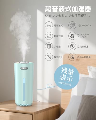ラブホーム美家 車用小型加湿器 RGBライトモデル