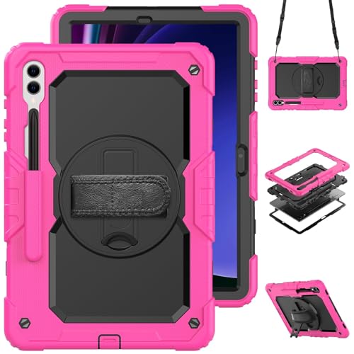 Coque de protection Samsung Tab S9 Plus rotative 360 avec sangle - 2