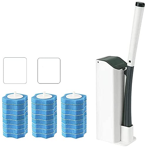 Mu Mianhua Toilettenstab-Set, Reinigungssystem mit Einweg-Nachfüllköpfen, 24 Stück Cover