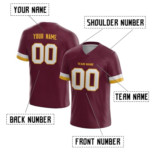 Custom Football Jersey Customized Football Sport Uniform Personalized Name/Number Football Shirt for Men Women - Image 6