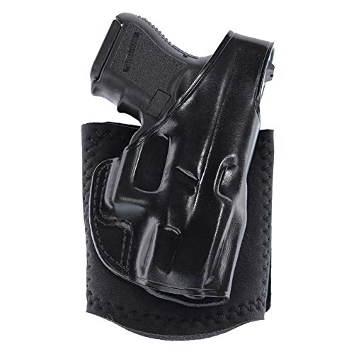Galco Ankle Glove/Ankle Holster for Glock 19, 23, 32 (Black, Right-Hand)