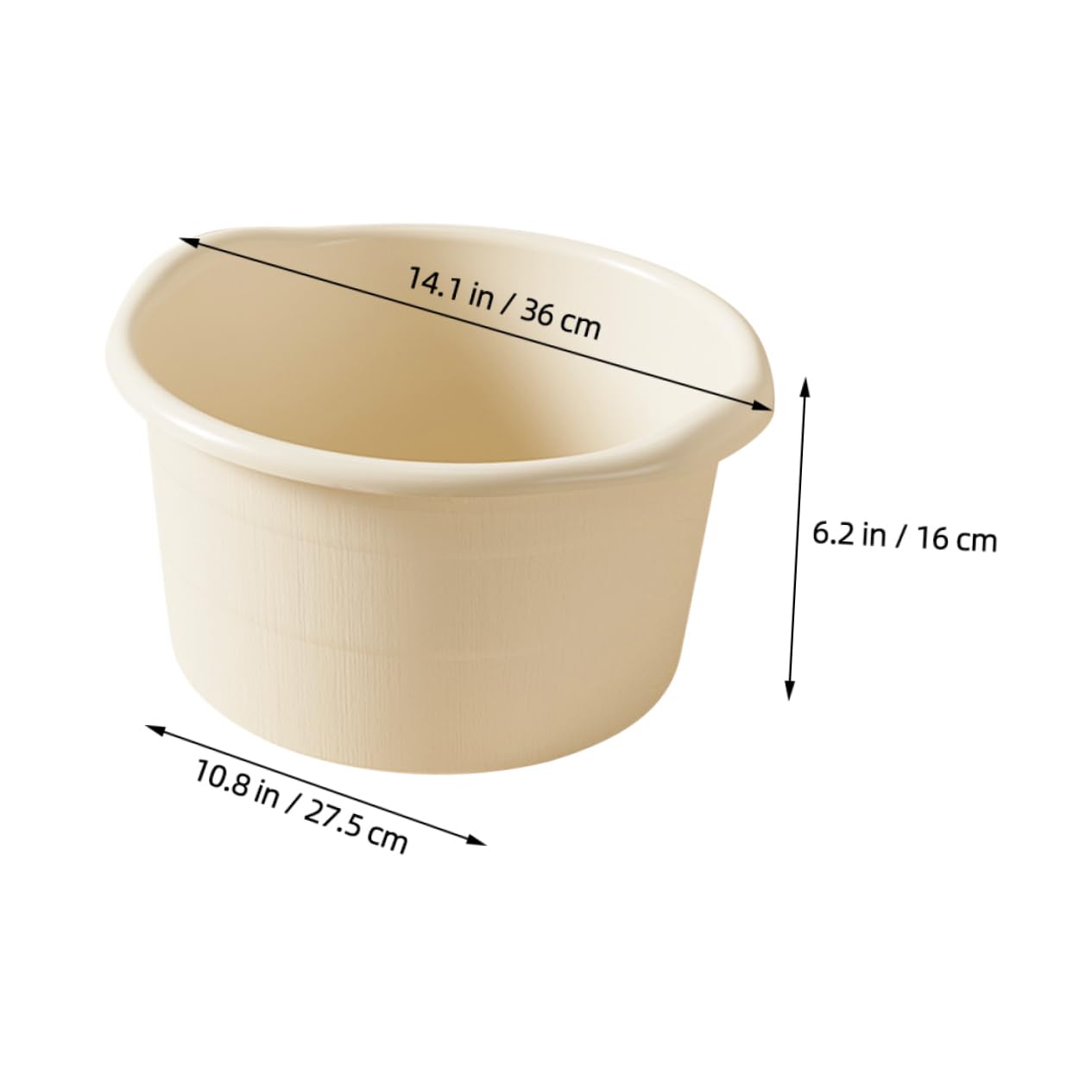KALLORY Foot Bath Basin Durable Portable Foot Soaking Bucket for Home and Outdoor Use Multi Functional Plastic Tub for Foot Care Laundry and More